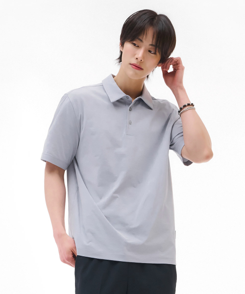 CHASECULT(チェイスカルト)の「男性クールカラー半袖Tシャツ-スカイブルー(ポロシャツ・メンズ・ブルー・110/95/105/100)」の3枚目の写真
