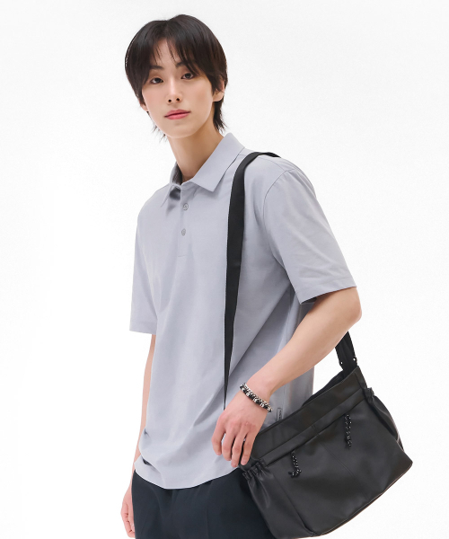CHASECULT(チェイスカルト)の「男性クールカラー半袖Tシャツ-スカイブルー(ポロシャツ・メンズ・ブルー・110/95/105/100)」の5枚目の写真