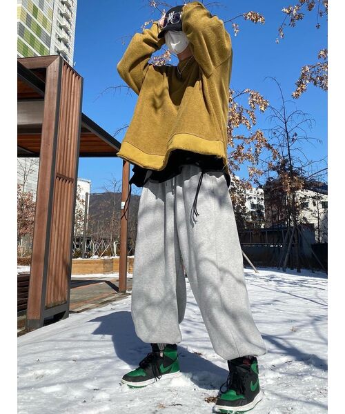 MUSINSA STANDARD（ムシンサスタンダード）の「ヘビーウェイトスウェットパンツ[メランジライトグレー]（スウェットパンツ・メンズ・その他・LARGE/X-LARGE/XX-LARGE/SMALL/MEDIUM）」の9枚目の写真
