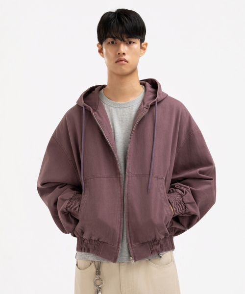 UNDEROFF(アンダーオフ)の「クロップフードジップアップワークジャケットブラウン(その他アウター・メンズ・ブラウン・X-LARGE/MEDIUM/LARGE)」の11枚目の写真