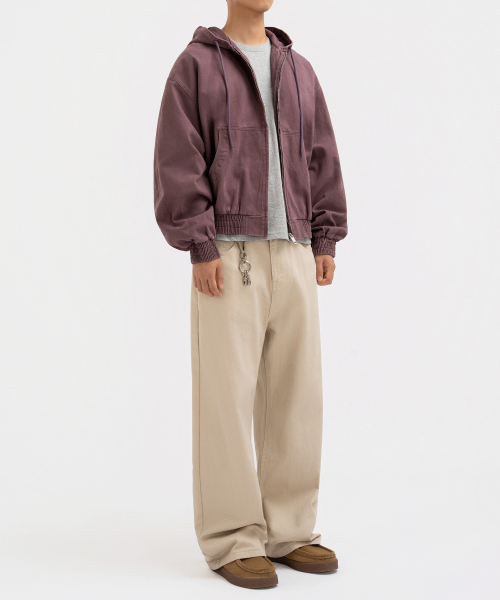 UNDEROFF(アンダーオフ)の「クロップフードジップアップワークジャケットブラウン(その他アウター・メンズ・ブラウン・X-LARGE/MEDIUM/LARGE)」の6枚目の写真
