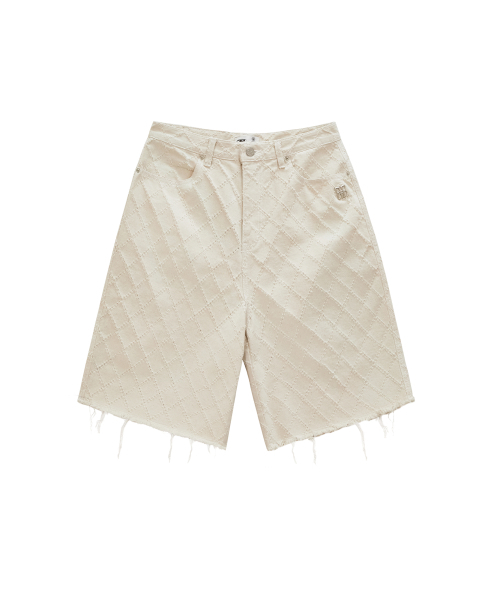 ROCKCAKE(ロックケーキ)の「Diamond Punching Bermuda Pants - Beige(その他パンツ・レディース・その他・SMALL/MEDIUM)」の11枚目の写真