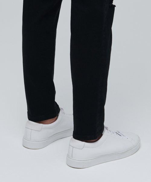 MUSINSA STANDARD（ムシンサスタンダード）の「スラッシュスリムクロップドデニムパンツ[ブラック]（デニムパンツ・メンズ・その他・33/26/27/28/29/42/36/34/32/30/31/40/38）」の7枚目の写真