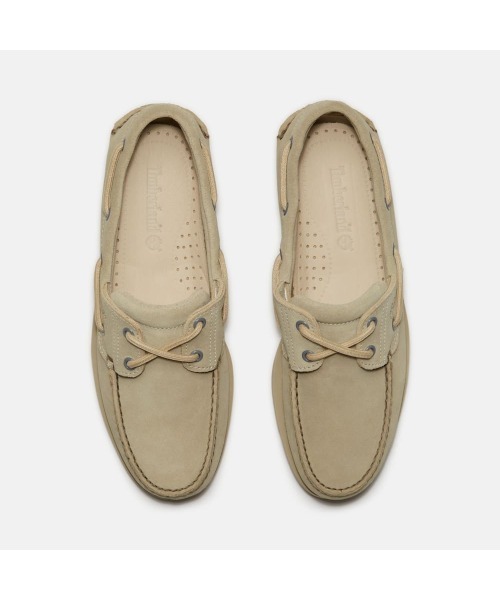 Timberland ベージュ モカシンデッキシューズ セール】クラシック ボート シューズ メンズ（モカシン/デッキシューズ