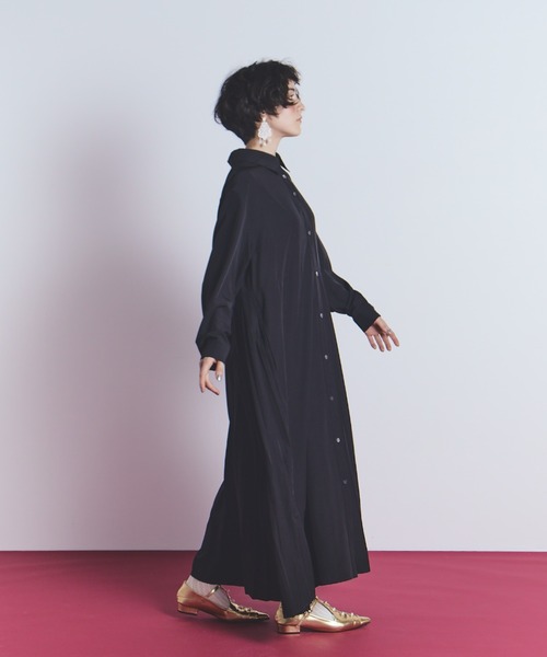 manana suerte(マニャーナスエルテ)の「アシンメトリープリーツワンピース(ワンピース・レディース・ブラック/ブルー・FREE)」の15枚目の写真