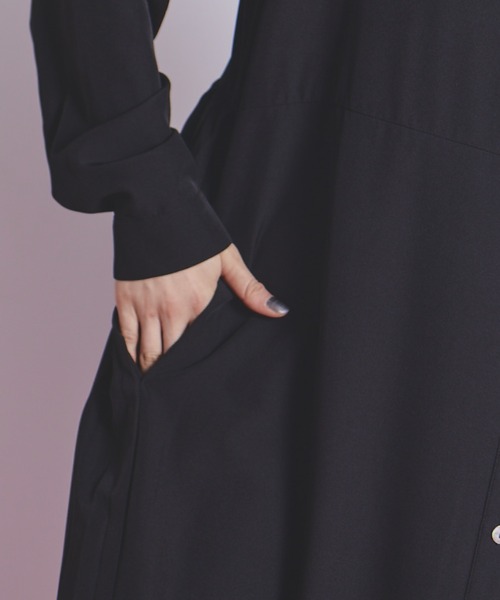manana suerte(マニャーナスエルテ)の「アシンメトリープリーツワンピース(ワンピース・レディース・ブラック/ブルー・FREE)」の10枚目の写真