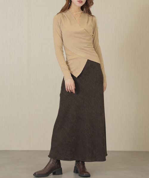 Lace Ladies(レースレディース)の「ウール混 レース ドッキング カシュクール トップス(その他トップス・レディース・ブラック/グレイッシュベージュ/ブラウン・FREE)」の17枚目の写真