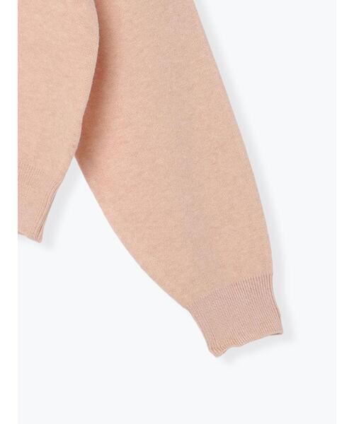 Te chichi TERRASSE（テチチテラス）の「フラワーモチーフロゴニット（ニット/セーター・レディース・オフホワイト/ブラック/ベージュ/ピンク・F）」の10枚目の写真