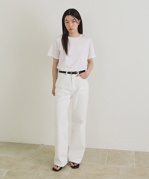 LINGSEOUL(リングソウル)の「supima silket cotton top-white(Tシャツ/カットソー・レディース・その他・SMALL/MEDIUM)」の3枚目の写真