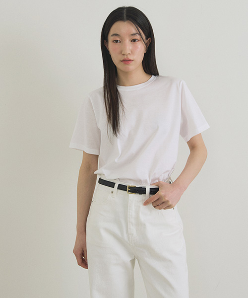 LINGSEOUL(リングソウル)の「supima silket cotton top-white(Tシャツ/カットソー・レディース・その他・SMALL/MEDIUM)」の4枚目の写真