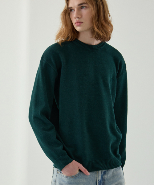 NODU（ノードユー）の「メイプル ベーシック ラウンド ニット [グリーン]（ニット/セーター・メンズ・その他・LARGE/MEDIUM）」の3枚目の写真