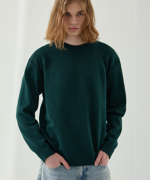 NODU（ノードユー）の「メイプル ベーシック ラウンド ニット [グリーン]（ニット/セーター・メンズ・その他・LARGE/MEDIUM）」の4枚目の写真