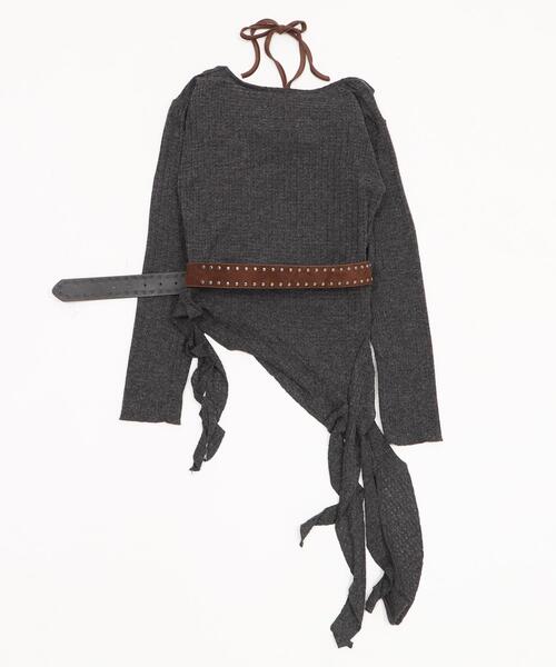 dispark(ディスパーク)の「DISPARK/イレヘムデザイントップ(ニット/セーター・レディース・チャコールグレー/ベージュ・FREE)」の20枚目の写真