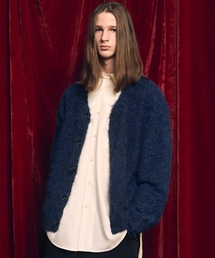 MAISON SPECIAL | 《UNISEX》Prime-Over Shaggy Knit Y-neck Cardigan/プライムオーバーシャギーニットYネックカーディガン【MAISON SPECIAL/メゾンスペシャル】(カーディガン/ボレロ)