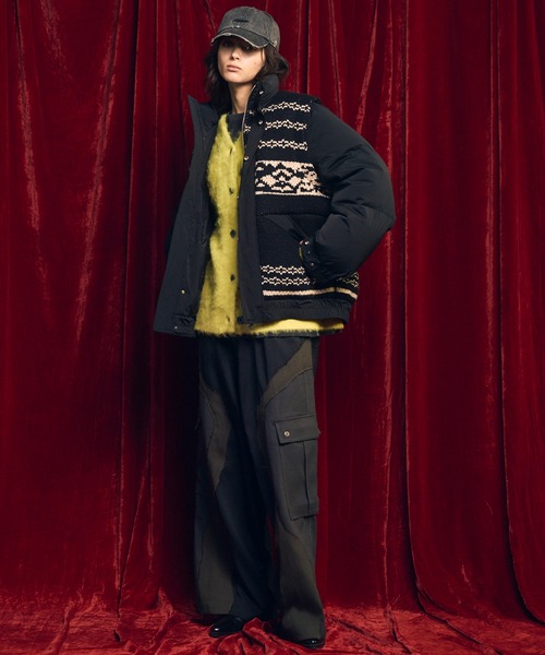 MAISON SPECIAL(メゾンスペシャル)の「《UNISEX》Prime-Over Shaggy Knit Y-neck Cardigan/プライムオーバーシャギーニットYネックカーディガン【MAISON SPECIAL/メゾンスペシャル】(カーディガン/ボレロ・メンズ・レッド/ネイビー/イエロー/チャコールグレー/ブラック・0/1/2)」の10枚目の写真