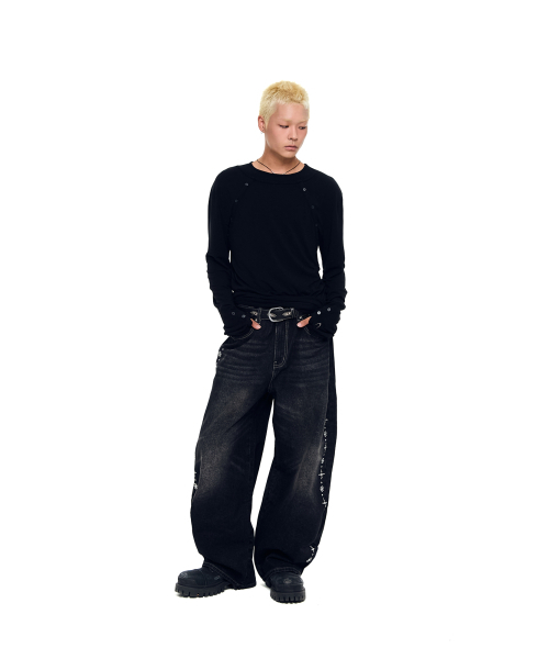 AAKAM(アーカム)の「Layered Long Sleeve (Black)(Tシャツ/カットソー・レディース・その他・1/2)」の5枚目の写真