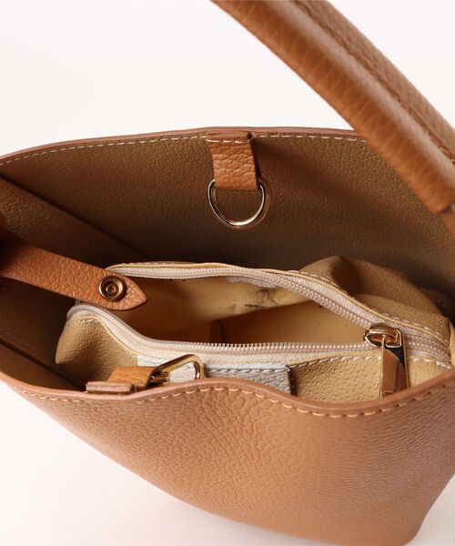 MARLON FIRENZE（マーロンフィレンツェ）の「Secchiello Ivan Bag（ショルダーバッグ・レディース・ライトブラウン/グレー/ライトベージュ/ブラック/レッド/ベージュ・ONE SIZE）」の18枚目の写真