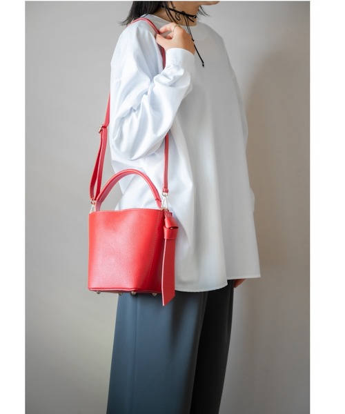 MARLON FIRENZE（マーロンフィレンツェ）の「Secchiello Ivan Bag（ショルダーバッグ・レディース・ライトブラウン/グレー/ライトベージュ/ブラック/レッド/ベージュ・ONE SIZE）」の8枚目の写真