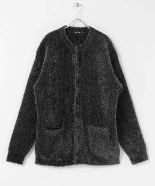 EKAL（エカル）の「OCTAカーディガン（カーディガン/ボレロ・メンズ・チャコールグレー/ブラック・MEDIUM/LARGE）」の7枚目の写真