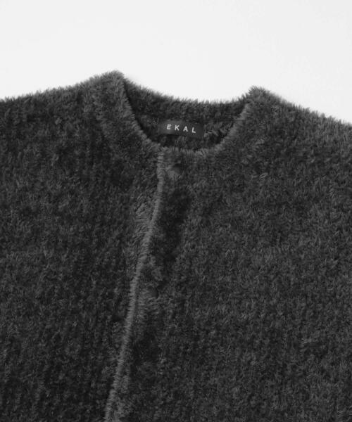 EKAL（エカル）の「OCTAカーディガン（カーディガン/ボレロ・メンズ・チャコールグレー/ブラック・MEDIUM/LARGE）」の8枚目の写真