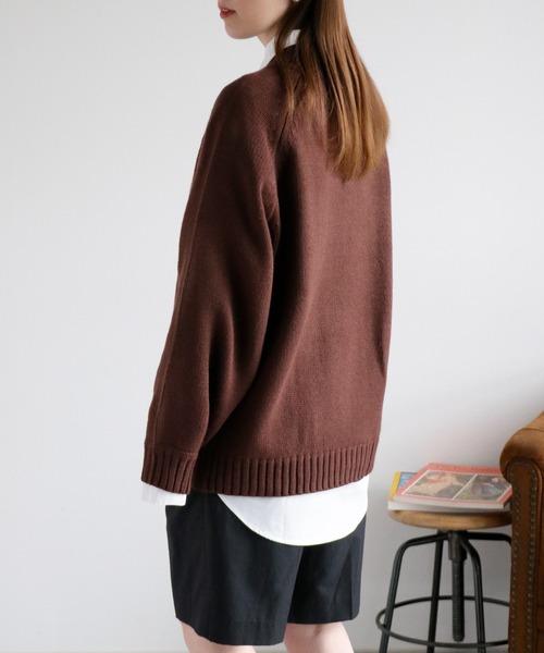 cepo（セポ）の「カシミアタッチハイネックニット〈ウォッシャブル〉（ニット/セーター・レディース・ミント/ダークブラウン/ベージュ・M）」の21枚目の写真