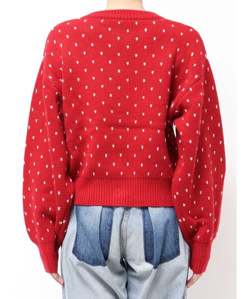 Ungrid（アングリッド）の「マルチウェイドットニットカーディガン（カーディガン/ボレロ・レディース・レッド/オフホワイト/ブルー・FREE）」の7枚目の写真