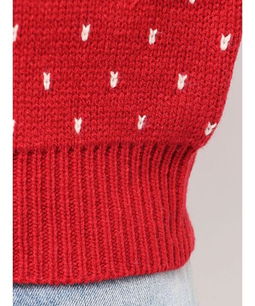 Ungrid（アングリッド）の「マルチウェイドットニットカーディガン（カーディガン/ボレロ・レディース・レッド/オフホワイト/ブルー・FREE）」の10枚目の写真
