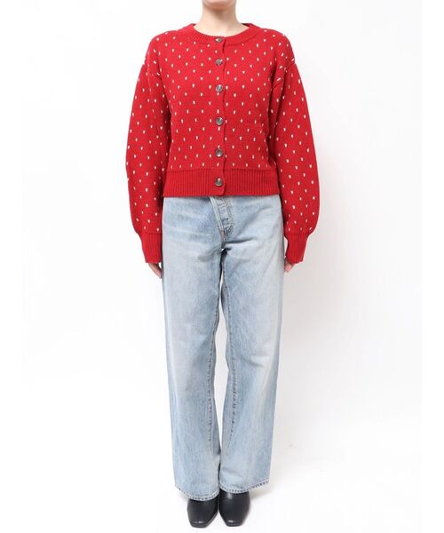 Ungrid（アングリッド）の「マルチウェイドットニットカーディガン（カーディガン/ボレロ・レディース・レッド/オフホワイト/ブルー・FREE）」の13枚目の写真