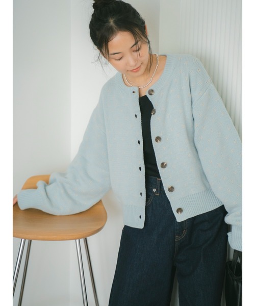 Ungrid（アングリッド）の「マルチウェイドットニットカーディガン（カーディガン/ボレロ・レディース・レッド/オフホワイト/ブルー・FREE）」の21枚目の写真