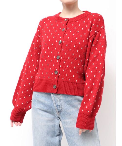 Ungrid（アングリッド）の「マルチウェイドットニットカーディガン（カーディガン/ボレロ・レディース・レッド/オフホワイト/ブルー・FREE）」の18枚目の写真