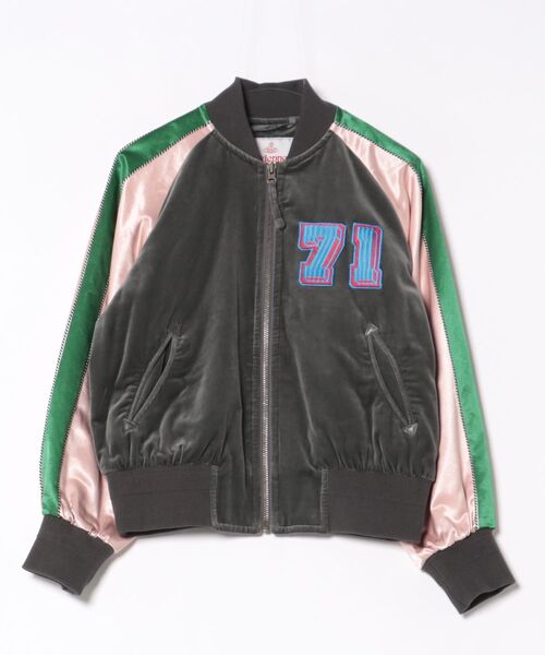 Vivienne Westwood(ヴィヴィアンウエストウッド)の「BROKEN DISCO ORB VELVET BOMBER(その他アウター・レディース・グレー系その他2・38)」の1枚目の写真