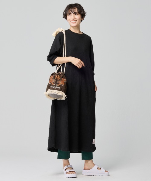 KRIFF MAYER Lady's Collection(クリフメイヤーレディースコレクション)の「スーベニア巾着バッグ(ショルダーバッグ・メンズ・オリーブ/ブラック/アイボリー/ブルー/ブラウン/イエロー・FREE)」の9枚目の写真