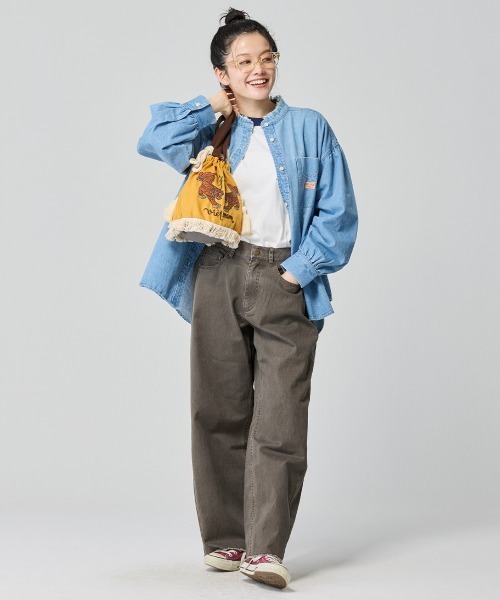 KRIFF MAYER Lady's Collection(クリフメイヤーレディースコレクション)の「スーベニア巾着バッグ(ショルダーバッグ・メンズ・オリーブ/ブラック/アイボリー/ブルー/ブラウン/イエロー・FREE)」の12枚目の写真