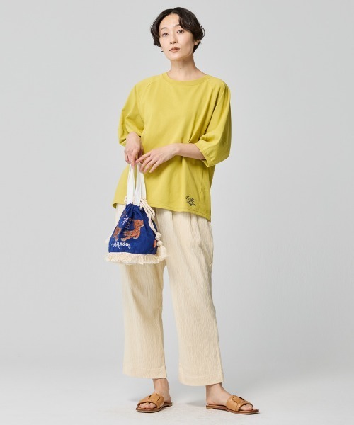 KRIFF MAYER Lady's Collection(クリフメイヤーレディースコレクション)の「スーベニア巾着バッグ(ショルダーバッグ・メンズ・オリーブ/ブラック/アイボリー/ブルー/ブラウン/イエロー・FREE)」の13枚目の写真