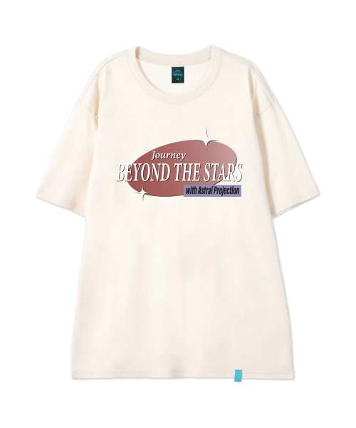 ASTRAL PROJECTION（アストラルプロジェクション）の「[ビヨンド ザ スターズ]コットンルーズフィット半袖Tシャツ_バターミルク（Tシャツ/カットソー・メンズ・その他・LARGE/MEDIUM/X-LARGE/XX-LARGE）」の2枚目の写真
