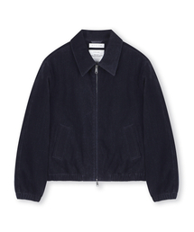 VELVET DENIM PADDED BLOUSON INDIGO