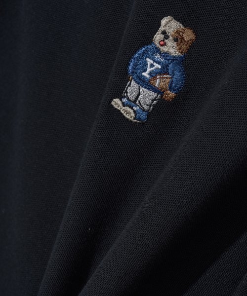 YALE(イェール)の「オーバーサイズ刺繍ダンクイックドライピケポロシャツブラック(ポロシャツ・レディース・その他・SMALL/MEDIUM/X-SMALL/LARGE/X-LARGE)」の7枚目の写真