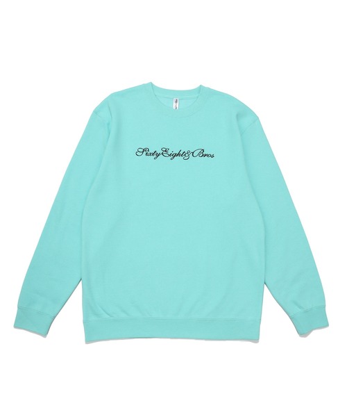 68&brothers(シックスティエイトアンドブラザーズ)の「68&BROTHERS シックスティーエイトアンドブラザーズ / Crew Sweat Futura emb.(スウェット・メンズ・ヘザーグレー/ブラック/アクア・MEDIUM/LARGE/X-LARGE)」の3枚目の写真
