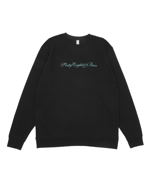 68&brothers(シックスティエイトアンドブラザーズ)の「68&BROTHERS シックスティーエイトアンドブラザーズ / Crew Sweat Futura emb.(スウェット・メンズ・ヘザーグレー/ブラック/アクア・MEDIUM/LARGE/X-LARGE)」の1枚目の写真