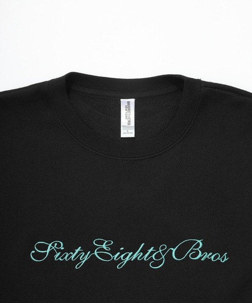 68&brothers(シックスティエイトアンドブラザーズ)の「68&BROTHERS シックスティーエイトアンドブラザーズ / Crew Sweat Futura emb.(スウェット・メンズ・ヘザーグレー/ブラック/アクア・MEDIUM/LARGE/X-LARGE)」の12枚目の写真