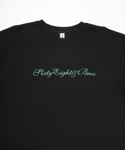 68&brothers(シックスティエイトアンドブラザーズ)の「68&BROTHERS シックスティーエイトアンドブラザーズ / Crew Sweat Futura emb.(スウェット・メンズ・ヘザーグレー/ブラック/アクア・MEDIUM/LARGE/X-LARGE)」の13枚目の写真