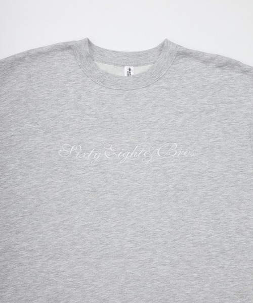 68&brothers(シックスティエイトアンドブラザーズ)の「68&BROTHERS シックスティーエイトアンドブラザーズ / Crew Sweat Futura emb.(スウェット・メンズ・ヘザーグレー/ブラック/アクア・MEDIUM/LARGE/X-LARGE)」の7枚目の写真