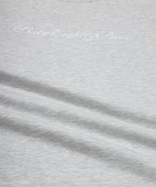 68&brothers(シックスティエイトアンドブラザーズ)の「68&BROTHERS シックスティーエイトアンドブラザーズ / Crew Sweat Futura emb.(スウェット・メンズ・ヘザーグレー/ブラック/アクア・MEDIUM/LARGE/X-LARGE)」の8枚目の写真