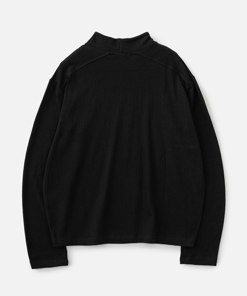 VASTIC(バスティック)の「ハーフジップロングスリーブ_ブラック(Tシャツ/カットソー・メンズ・ホワイト・X-LARGE/MEDIUM/LARGE)」の3枚目の写真