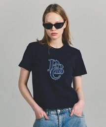クロップツイルPBC半袖Tシャツ-ネイビー
