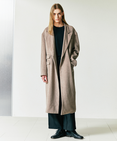 S SY(エスエスワイ)の「ウールブレンドマキシマルダブルコートベージュ(チェスターコート・メンズ・その他・MEDIUM/LARGE)」の8枚目の写真