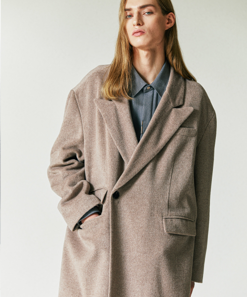 S SY(エスエスワイ)の「ウールブレンドマキシマルダブルコートベージュ(チェスターコート・メンズ・その他・MEDIUM/LARGE)」の10枚目の写真