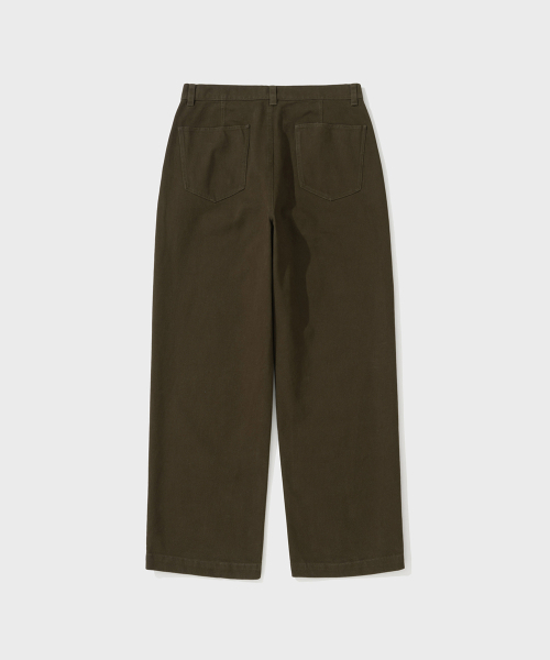 SHIRTER(シャーター)の「WIDE TAPERED DENIM PANTS (BROWN)(デニムパンツ・メンズ・その他・SMALL/MEDIUM/LARGE)」の2枚目の写真