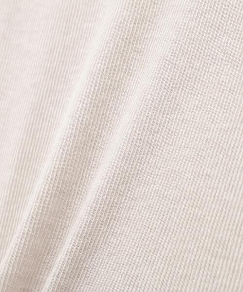 MARGARET HOWELL(マーガレットハウエル)の「COTTON SILK RIB TOP(Tシャツ/カットソー・レディース・ライトグレー/ブラック/ブルー・FREE)」の17枚目の写真