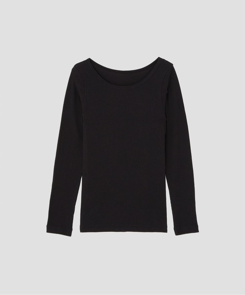 MARGARET HOWELL(マーガレットハウエル)の「COTTON SILK RIB TOP(Tシャツ/カットソー・レディース・ライトグレー/ブラック/ブルー・FREE)」の14枚目の写真
